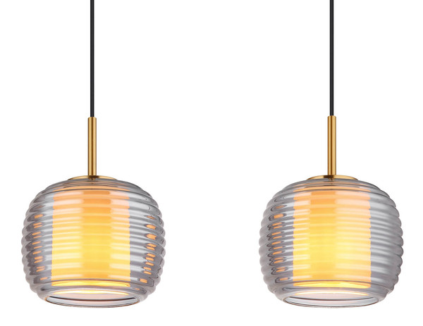 Globo Lampigna E27 Hängeleuchte 3-fach 60W Schwarz Matt, Metall Ø21cm 16049-3H