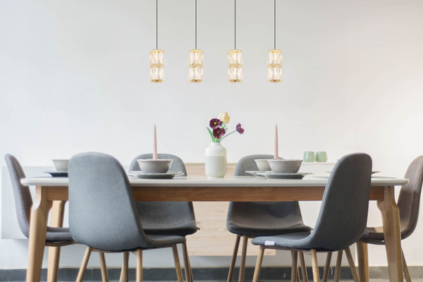 Globo Stefanie LED Hängeleuchte 35W Warmweiß Goldfarben Antik, Metall Ø9,5cm 16051-4