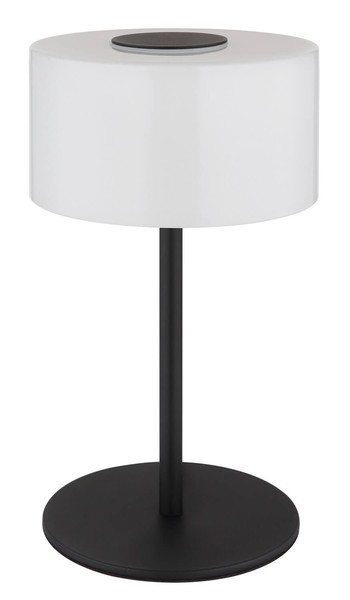 Globo Trenton LED Tischleuchte 10W CCT Schwarz Matt, Metall Ø20cm 16052T