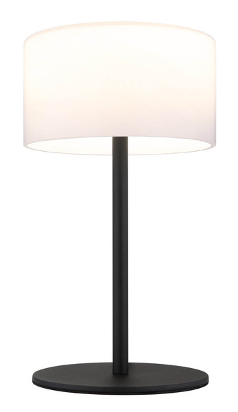 Globo Trenton LED Tischleuchte 10W CCT Schwarz Matt, Metall Ø20cm 16052T