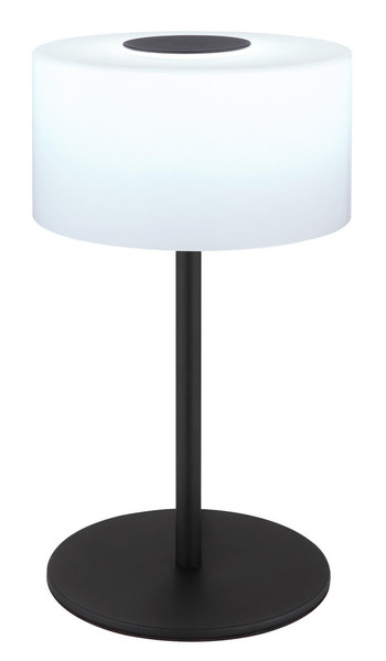 Globo Trenton LED Tischleuchte 10W CCT Schwarz Matt, Metall Ø20cm 16052T