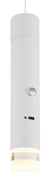 Globo Pelo LED Hängeleuchte 2W Warmweiß Weiß Matt, Metall Ø3,8cm 16060W