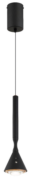 Globo LED Pendelleuchte Lucinda 4,5W dimmbar Akku CCT extra-warm-/neutral-/tageslichtweiss Schwarz matt Metall Ø10cm