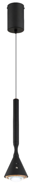 Globo LED Pendelleuchte Lucinda 4,5W dimmbar Akku CCT extra-warm-/neutral-/tageslichtweiss Schwarz matt Metall Ø10cm