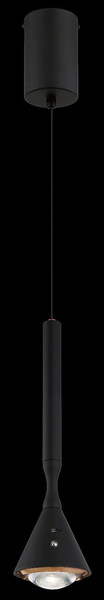 Globo LED Pendelleuchte Lucinda 4,5W dimmbar Akku CCT extra-warm-/neutral-/tageslichtweiss Schwarz matt Metall Ø10cm