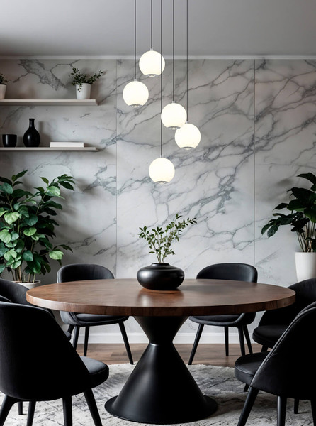 Globo Simmons LED Hängeleuchte 40W CCT Grau Matt, Metall Memoryfunktion Ø12cm 16062-5H