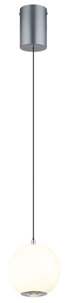 Globo Simmons LED Hängeleuchte 10W Neutralweiß Grau Matt, Metall Ø15cm 16062H