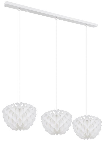 Globo Irene E14 Hängeleuchte 3-fach 25W Weiß, Metall Ø26cm 16115-3H