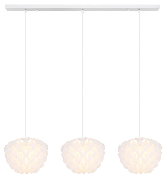 Globo Irene E14 Hängeleuchte 3-fach 25W Weiß, Metall Ø26cm 16115-3H