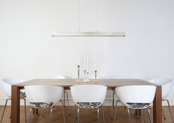 Globo Ethan LED Hängeleuchte 39W CCT Aluminium Gebürstet Memoryfunktion 150cm 17016A