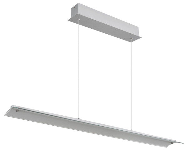 Globo Muriella LED Hängeleuchte 24W Warmweiß Aluminium Gebürstet 150cm 17017A