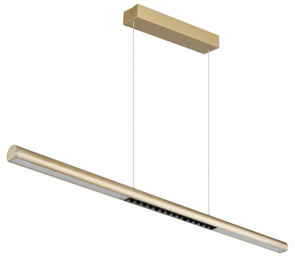 Globo Cody LED Hängeleuchte 24W Warmweiß Goldfarben Matt, Metall 150cm 17018G