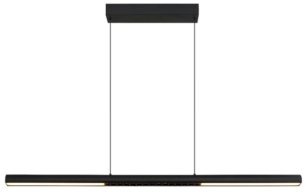 Globo LED Pendelleuchte Cody 24W warmweiss Schwarz matt Metall Aluminium 150x120cm
