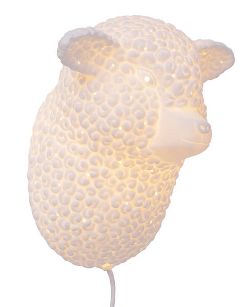 Globo Ralf E14 Wandleuchte 25W Weiß, Porzellan 25cm 20320107