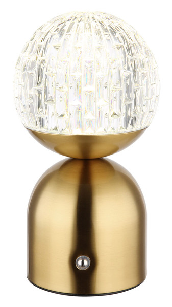 Globo Julsy LED Tischleuchte 2,50W CCT Messingfarben Matt, Metall Ø10,5cm 21007M