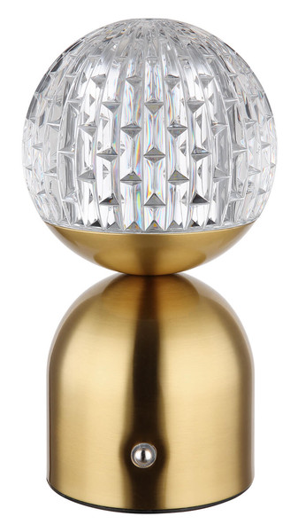 Globo Julsy LED Tischleuchte 2,50W CCT Messingfarben Matt, Metall Ø10,5cm 21007M