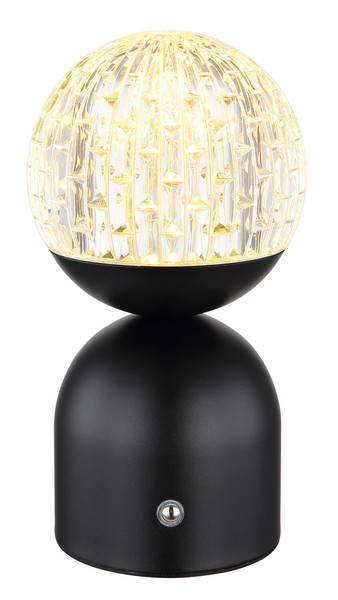 Globo Julsy LED Tischleuchte 2,50W CCT Schwarz Matt, Metall Ø10,5cm 21007S