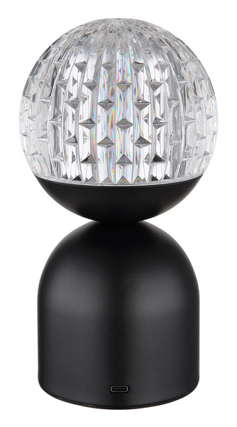 Globo Julsy LED Tischleuchte 2,50W CCT Schwarz Matt, Metall Ø10,5cm 21007S