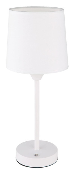 Globo LED Tischleuchte Lunki 2,5W dimmbar Akku CCT warm-/neutral-/tageslichtweiss Weiß matt Metall Textil Ø14cm