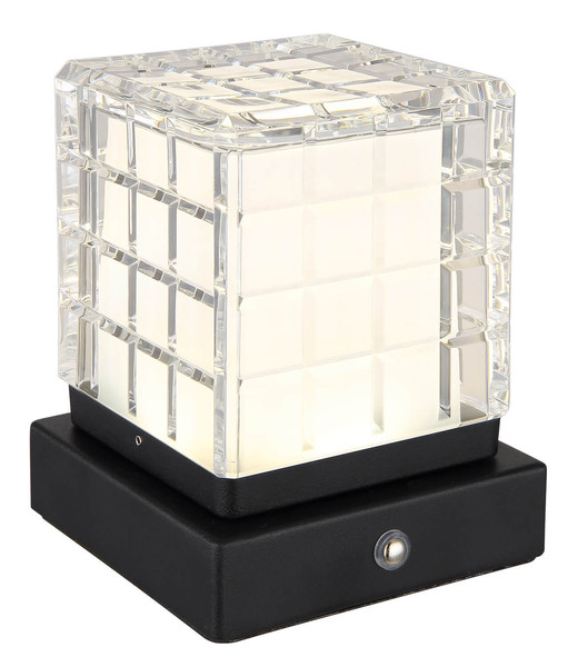 Globo Lunki LED Tischleuchte 2,50W CCT Schwarz Matt, Metall 13cm 21009S