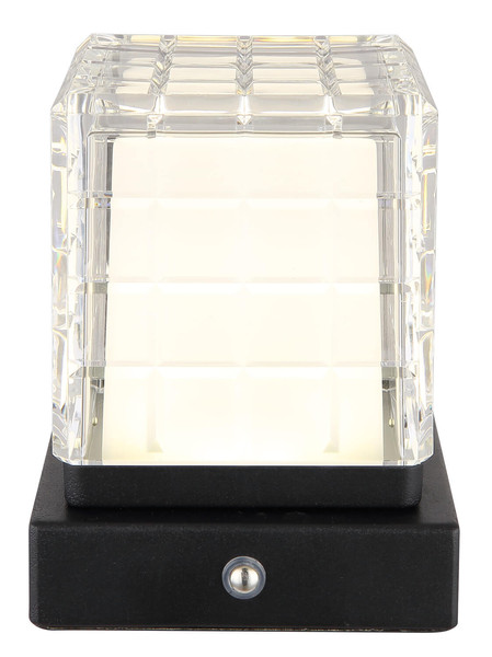 Globo Lunki LED Tischleuchte 2,50W CCT Schwarz Matt, Metall 13cm 21009S