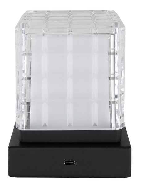 Globo Lunki LED Tischleuchte 2,50W CCT Schwarz Matt, Metall 13cm 21009S