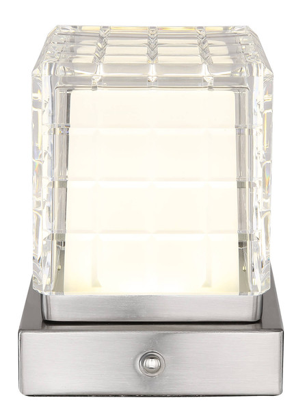 Globo Lunki LED Tischleuchte 2,50W CCT Nickel Matt, Metall 13cm 21009W