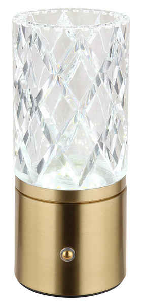 Globo Lunki LED Tischleuchte 2,50W CCT Messingfarben, Metall Ø8cm 21010M