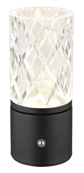 Globo Lunki LED Tischleuchte 2,50W CCT Schwarz Matt, Metall Ø8cm 21010S