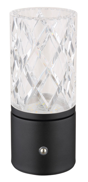 Globo Lunki LED Tischleuchte 2,50W CCT Schwarz Matt, Metall Ø8cm 21010S