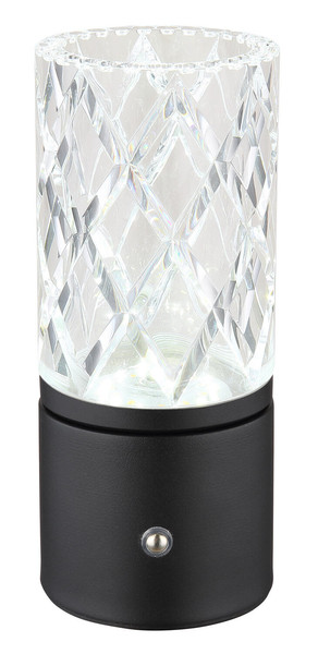 Globo Lunki LED Tischleuchte 2,50W CCT Schwarz Matt, Metall Ø8cm 21010S