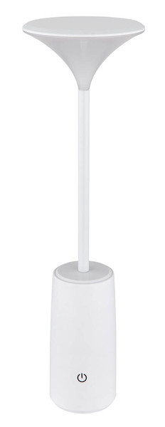 Globo Quirin LED Tischleuchte 1,20W Warmweiß Weiß Matt Ø10cm 21020W