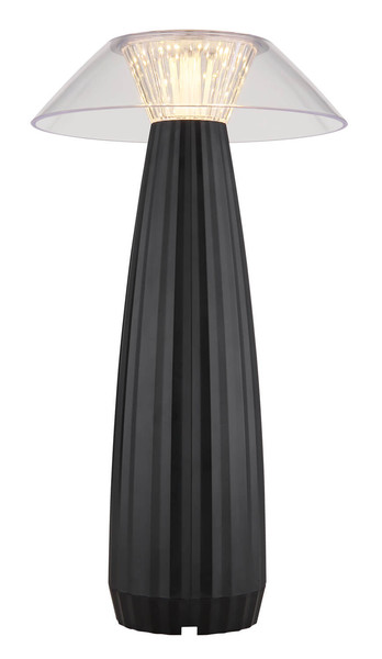 Globo Illumi LED Tischleuchte 1W Warmweiß Schwarz Matt Ø15,4cm 21021B