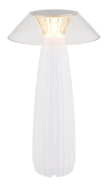 Globo Illumi LED Tischleuchte 1W Warmweiß Weiß Matt Ø15,4cm 21021W