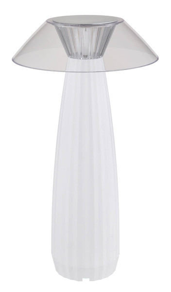 Globo Illumi LED Tischleuchte 1W Warmweiß Weiß Matt Ø15,4cm 21021W