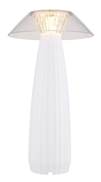 Globo Illumi LED Tischleuchte 1W Warmweiß Weiß Matt Ø15,4cm 21021W