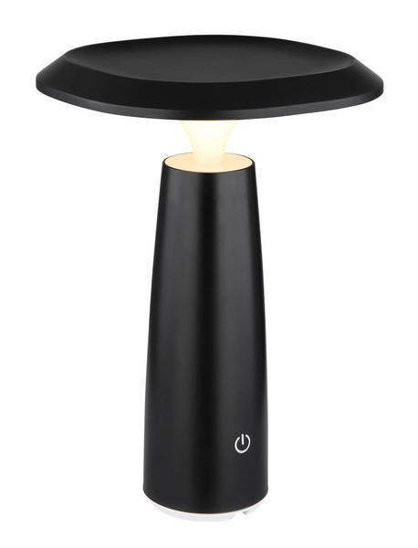 Globo Bowie LED Tischleuchte 1,20W Warmweiß Schwarz Matt Ø14cm 21022