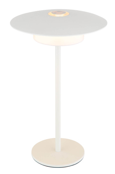 Globo Kyler LED Tischleuchte 3W CCT IP44 Weiß Matt, Metall Memoryfunktion Ø18cm 21024W