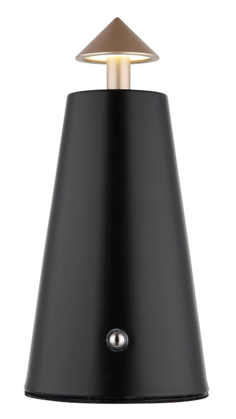 Globo Liva LED Tischleuchte 1,20W CCT Schwarz Matt, Metall Ø4,2cm 21037CS