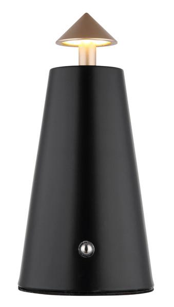 Globo Liva LED Tischleuchte 1,20W CCT Schwarz Matt, Metall Ø4,2cm 21037CS