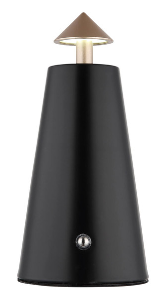 Globo Liva LED Tischleuchte 1,20W CCT Schwarz Matt, Metall Ø4,2cm 21037CS