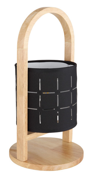 Globo Ninja E14 Tischleuchte 40W Naturfarben, Holz 33cm 21506B