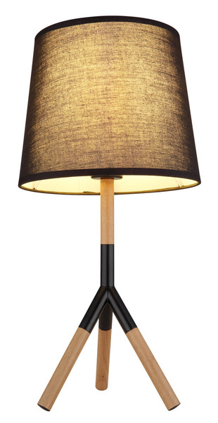 Globo Kikki E27 Tischleuchte 40W Schwarz Matt, Metall Ø25cm 21629T