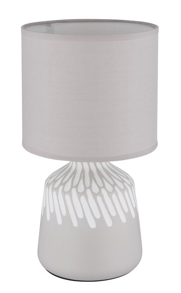 Globo Rela E14 Tischleuchte 40W Aschfarben, Keramik Ø17,5cm 21733AS