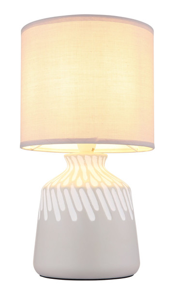 Globo Rela E14 Tischleuchte 40W Aschfarben, Keramik Ø17,5cm 21733AS