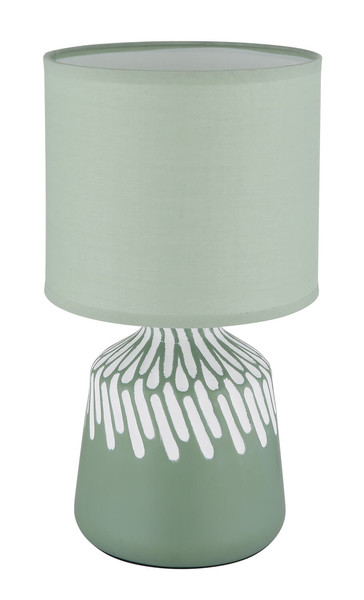 Globo Rela E14 Tischleuchte 40W Blassgrün, Keramik Ø17,5cm 21733BG