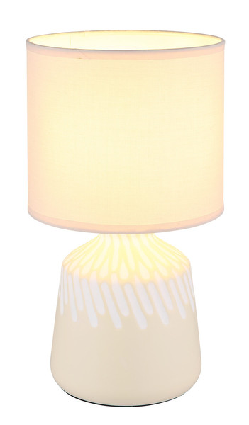 Globo Rela E14 Tischleuchte 40W Curryfarben, Keramik Ø17,5cm 21733CU