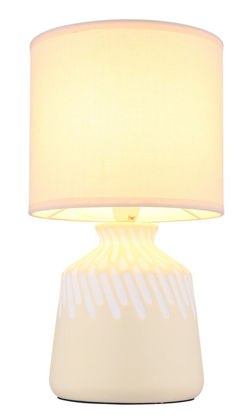 Globo Rela E14 Tischleuchte 40W Curryfarben, Keramik Ø17,5cm 21733CU