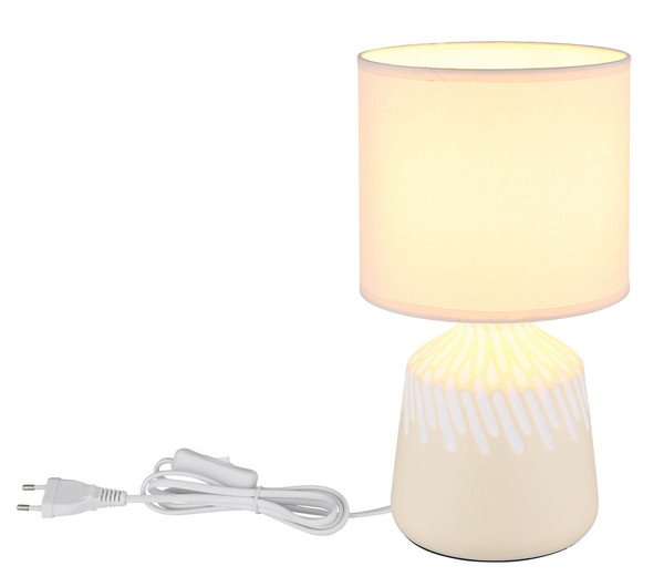 Globo Rela E14 Tischleuchte 40W Curryfarben, Keramik Ø17,5cm 21733CU