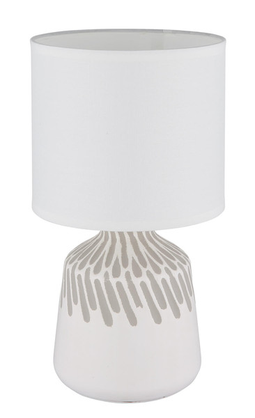 Globo Rela E14 Tischleuchte 40W Weiß, Keramik Ø17,5cm 21733W